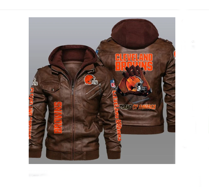 Cleveland Browns Redlands Of America Leather Jacket1