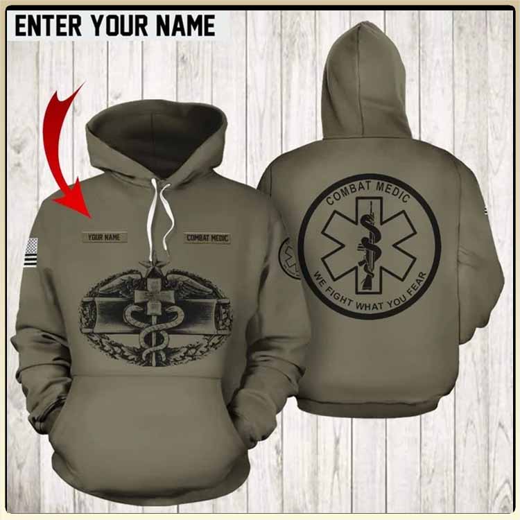 Combat Medic We Fight What You Fear Custom Name 3d Hoodie 4 Combat Medic We Fight What You Fear Custom Name 3d Hoodie2