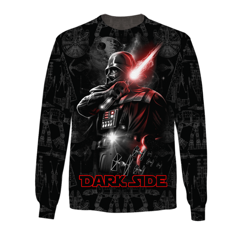 Dark Side Darth Vader 3d over printed hoodie and sweatshirt (2) Dark Side Darth Vader 3d over printed hoodie and sweatshirt 2