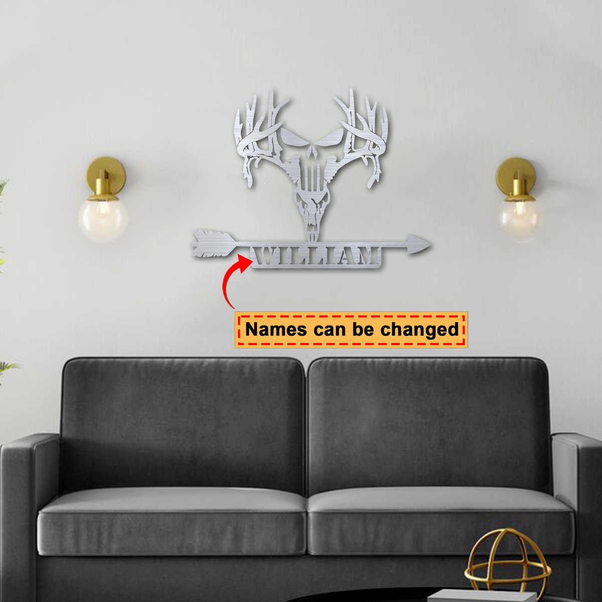 Deer hunting custom personalized name metal sign 3 Deer hunting custom personalized name metal sign2