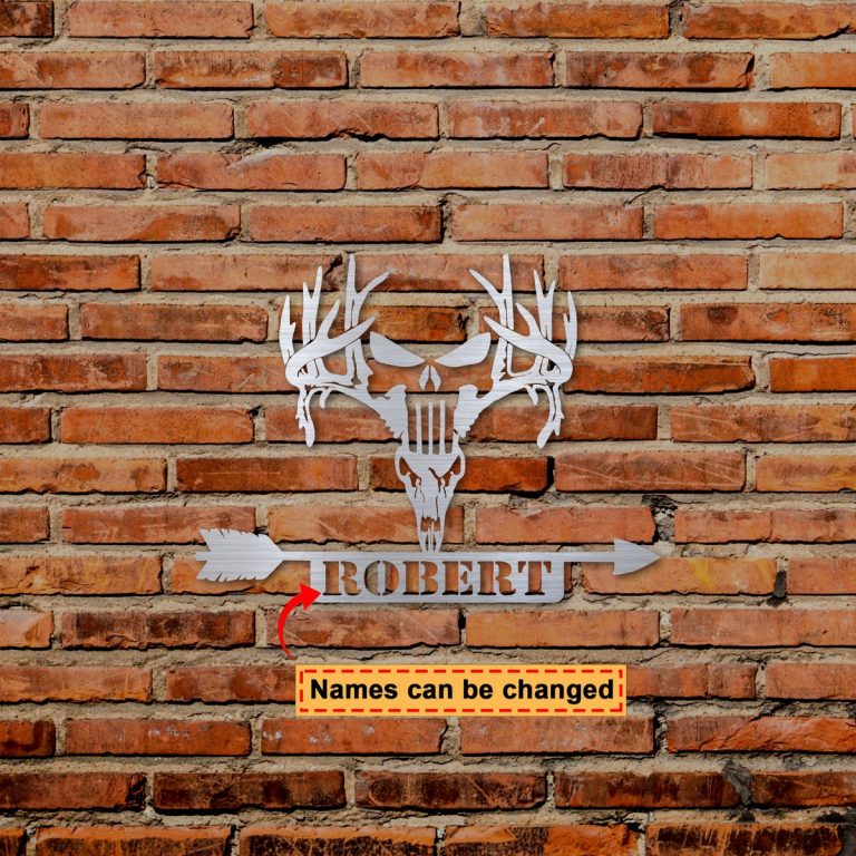 Deer hunting custom personalized name metal sign3 Deer hunting custom personalized name metal sign3