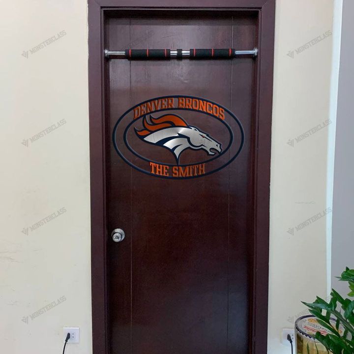 Denver Broncos customized cut metal sign wall decor1