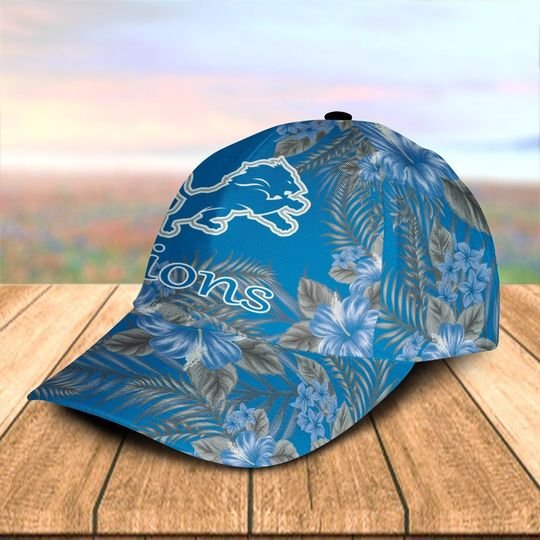 Detroit Lion Tropical Flower Classic Cap 4 Detroit Lion Tropical Flower Classic Cap2