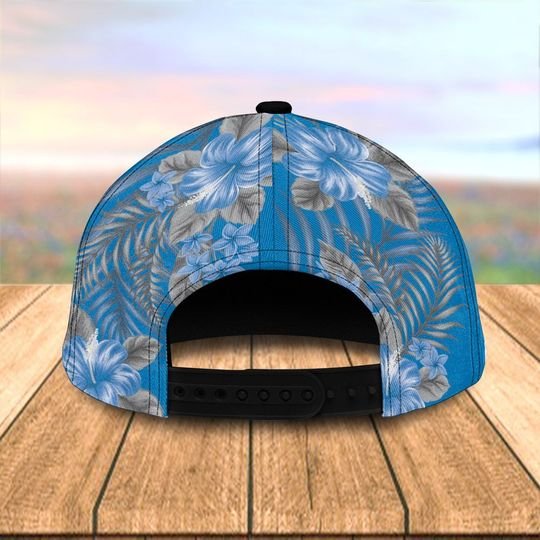 Detroit Lion Tropical Flower Classic Cap 3 Detroit Lion Tropical Flower Classic Cap3