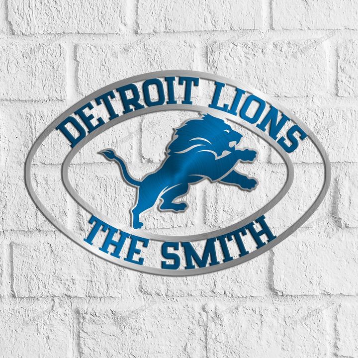 Detroit Lions customized cut metal sign wall decor 5 Detroit Lions customized cut metal sign wall decor2