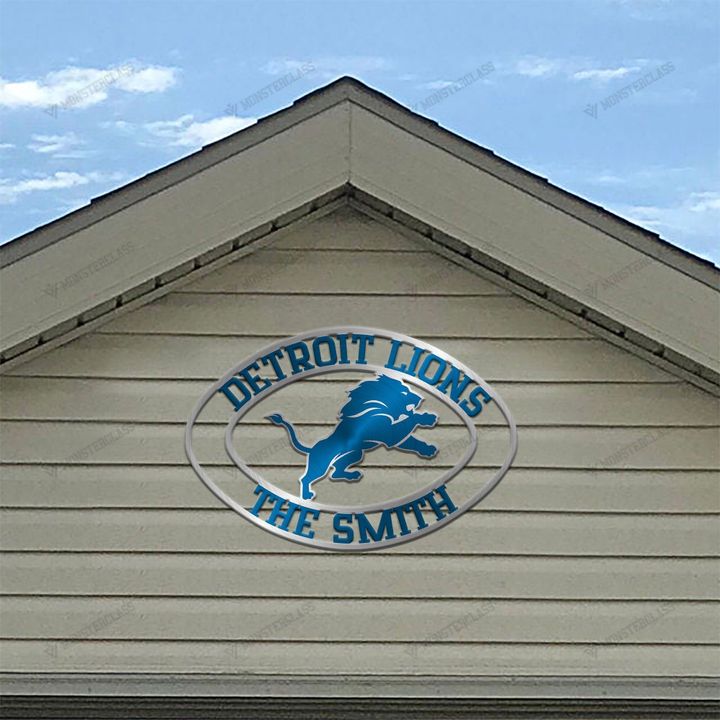 Detroit Lions customized cut metal sign wall decor 3 Detroit Lions customized cut metal sign wall decor4