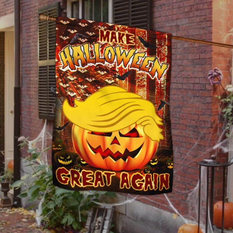 Donald Trump make halloween great again flag 1