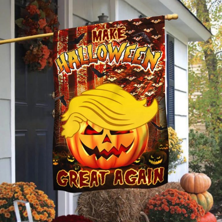 Donald Trump make halloween great again flag