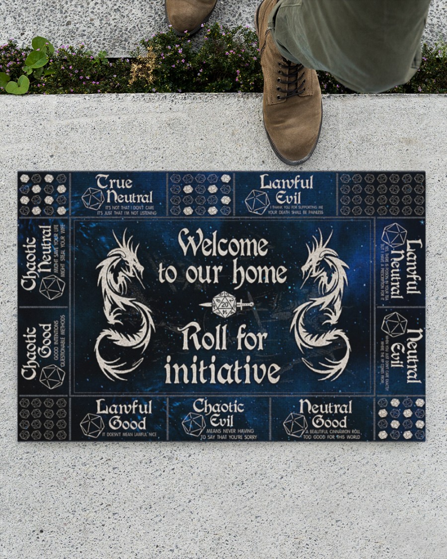 TOP 16 BEST TRENDING PRODUCTS TO BUY ONLINE IN 2021 36 Dragon Dungeon viking welcome to our home roll for initiative true neutral lawful evil doormat 4