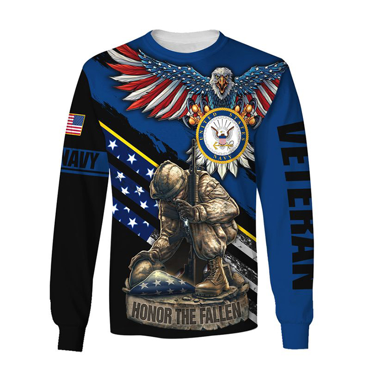 US Navy Veteran Honor The Fallen 3D Hoodie And Shirt 6 Eagle American Flag Navy Veteran Honor The Fallen 3D Hoodie And Shirt5