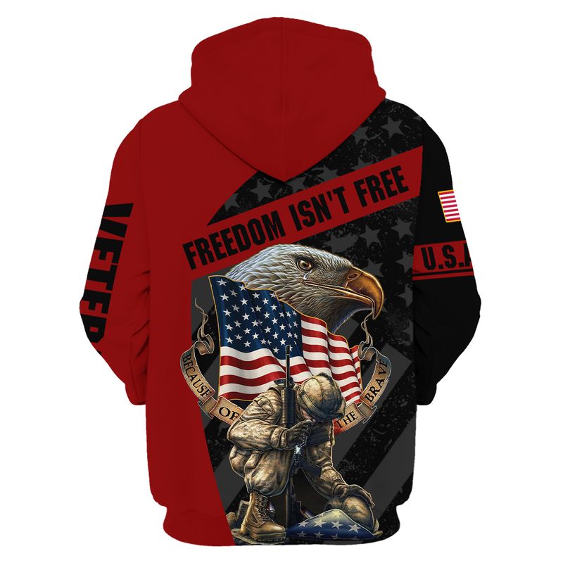 Eagle Firefighter American flag Freedom isn't free 3d shirt hoodie 2 Eagle Firefighter American flag Freedom isnt free 3d shirt hoodie 1