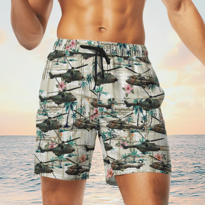 Eurocopter cougar french army hawaiian shirt & shorts 6 Eurocopter cougar french army hawaiian shirt shorts6