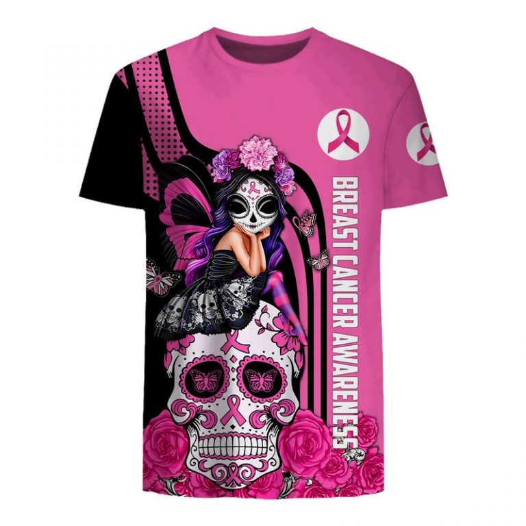 Fight Like A Girl Breast Cancer Awareness 3D Hoodie And Tshirt