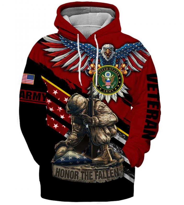 Firefighter Honor the fallen Army Veteran Eagle 3d shirt, hoodie Firefighter Honor the fallen Army Veteran Eagle 3d shirt hoodie