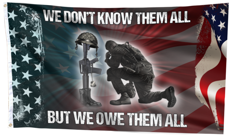 Firefighter We Dont Know Them All But We Owe Them All Flag 3