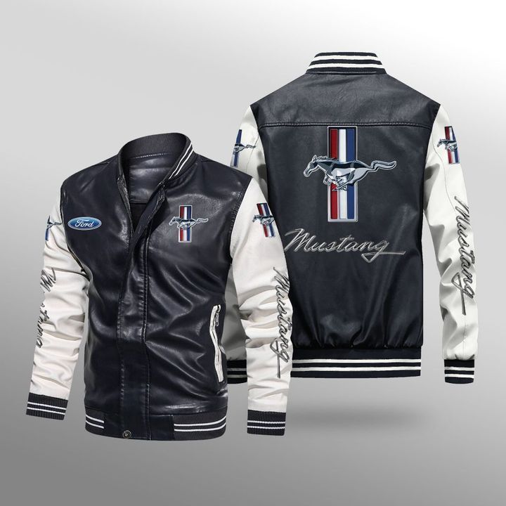 Ford Mustang Leather Bomber Jacket 1