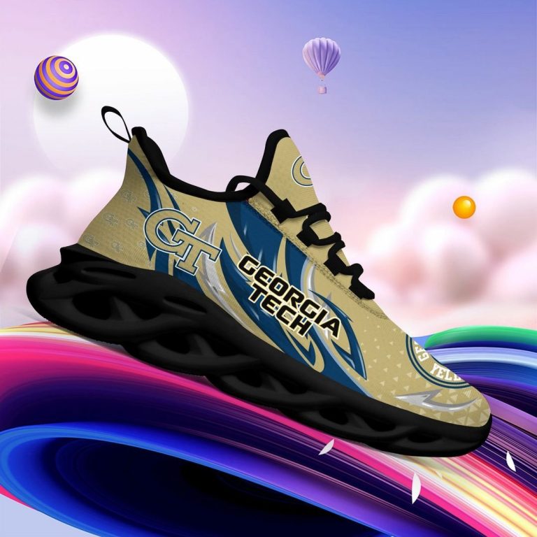Georgia Tech Logo On Clunky Max Soul Shoes 4
