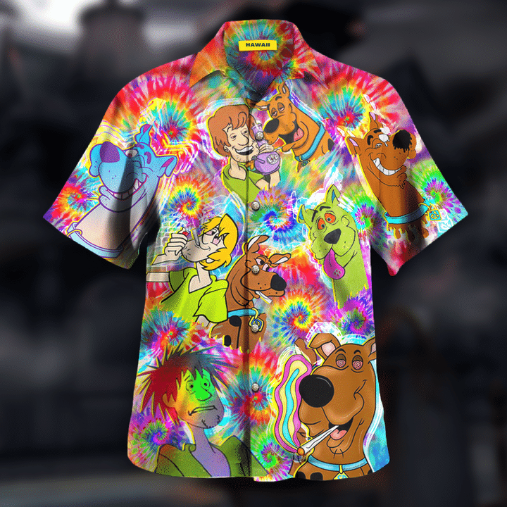 Groovy Scooby Doo Hawaiian Shirt 3 Groovy Scooby Doo Hawaiian Shirt