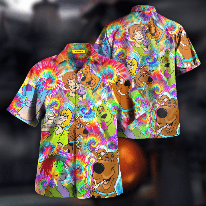 Groovy Scooby Doo Hawaiian Shirt 1 Groovy Scooby Doo Hawaiian Shirt2