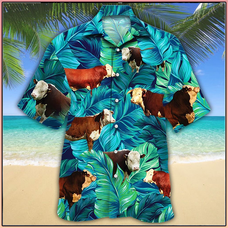 Hereford Cattle Hawaiian Shirt 4 Hereford Cattle Lovers Hawaiian Shirt2