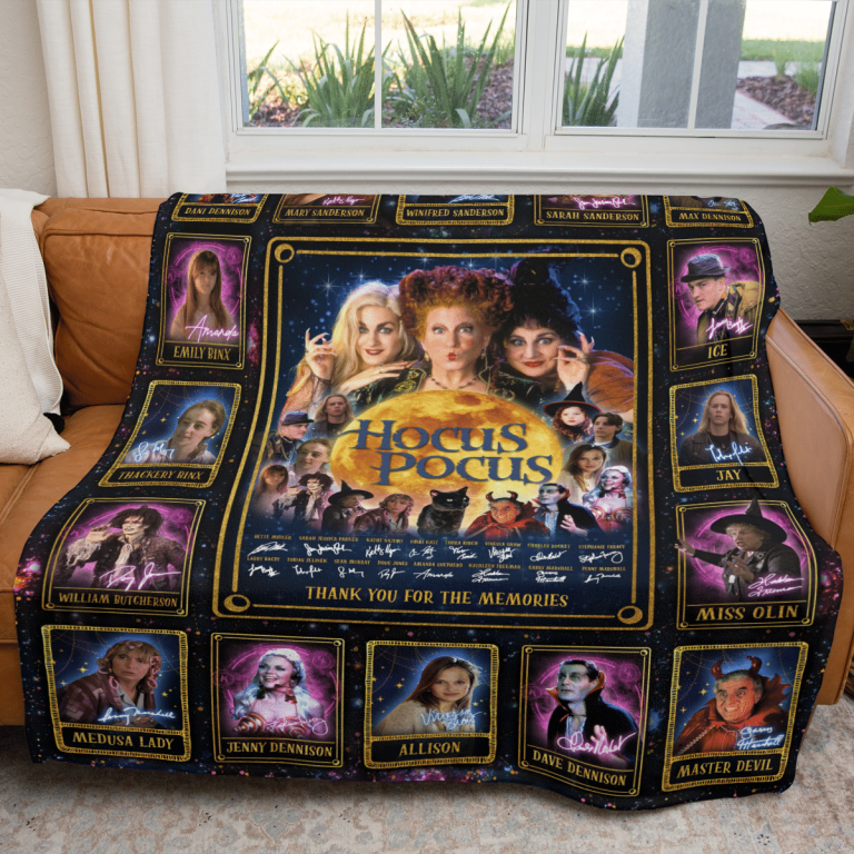 Hocus Pocus Thank you for the memories fleece blanket 2