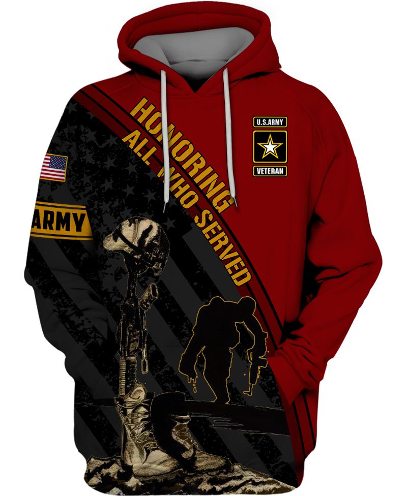 Honoring all who served US Army Veteran 3d shirt hoodie 6 Honoring all who served US Army Veteran 3d shirt hoodie
