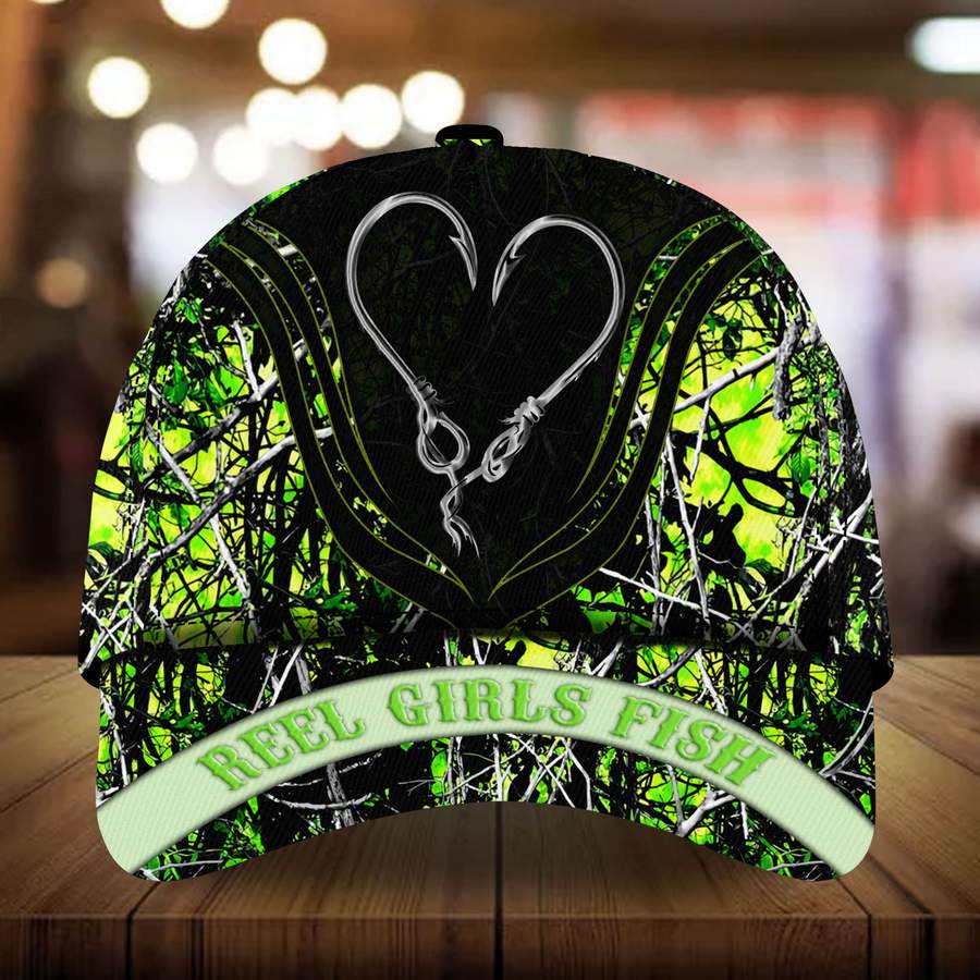 Hook Couple Reel girls fish custom personalized name cap 8 Hook Couple Reel girls fish custom personalized name cap 7