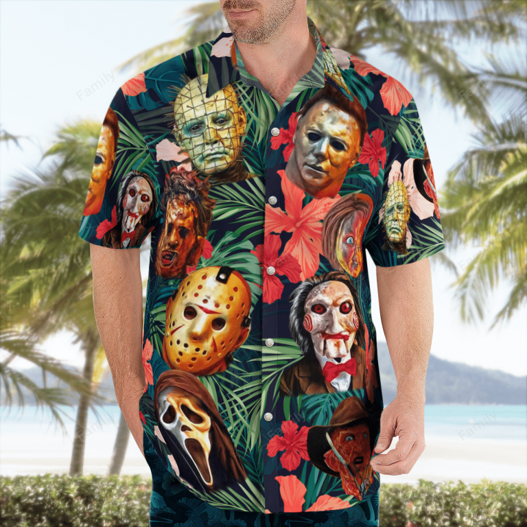 Horror Characters Hawaiian shirt 2