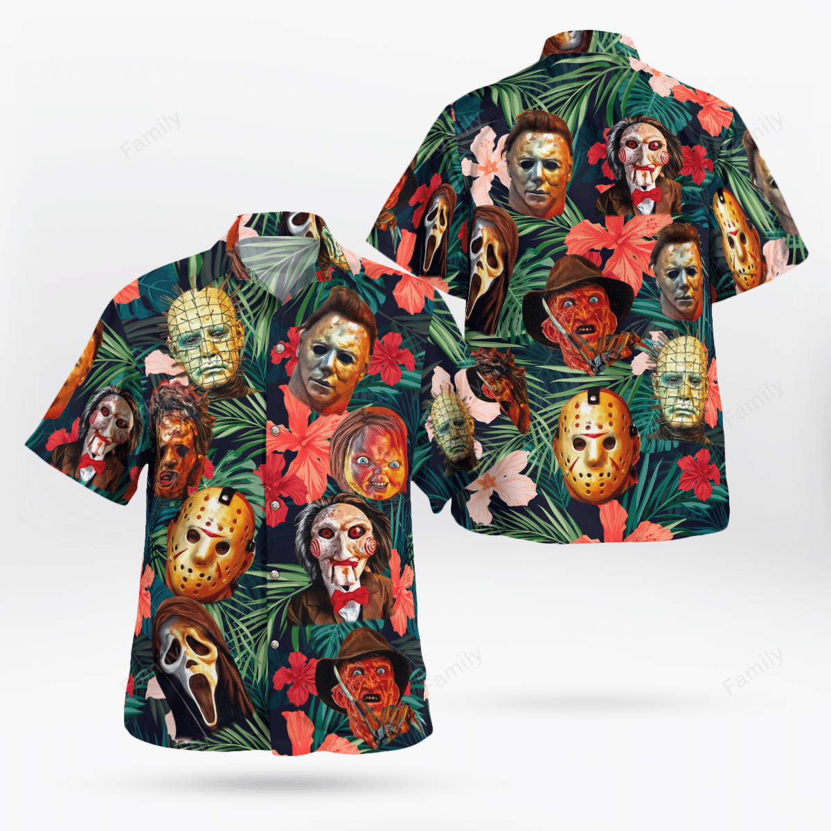 Horror Characters Hawaiian shirt