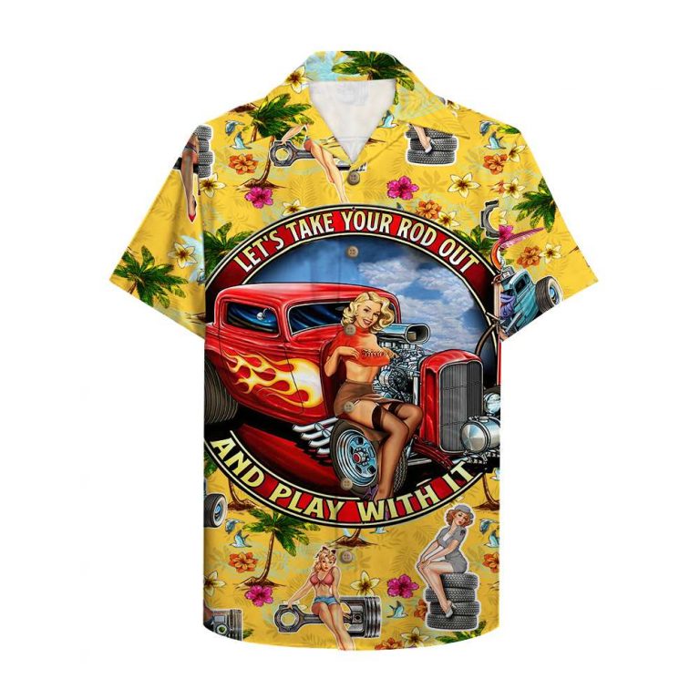 Hot Rod Let's Take Your Rod Out And Play With It yellow Hawaiian Shirt 1 Hot Rod Lets Take Your Rod Out And Play With It yellow Hawaiian Shirt 1