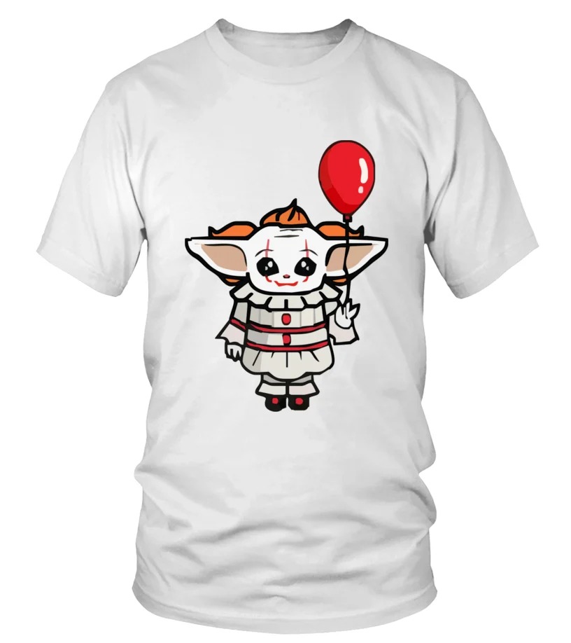 IT pennywise Baby Yoda 3d shirt 1
