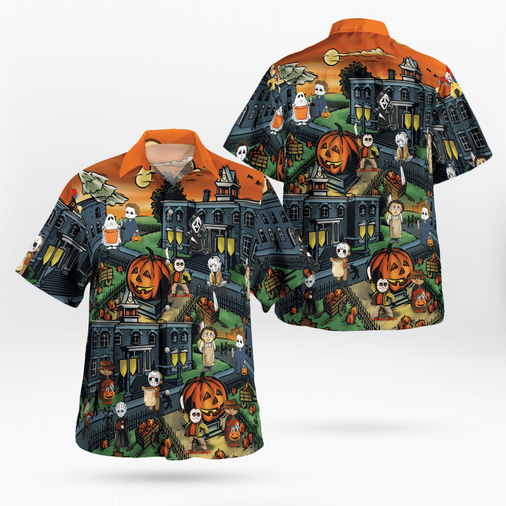 In HalloweenTown We Slay All Day Hawaiian Shirt