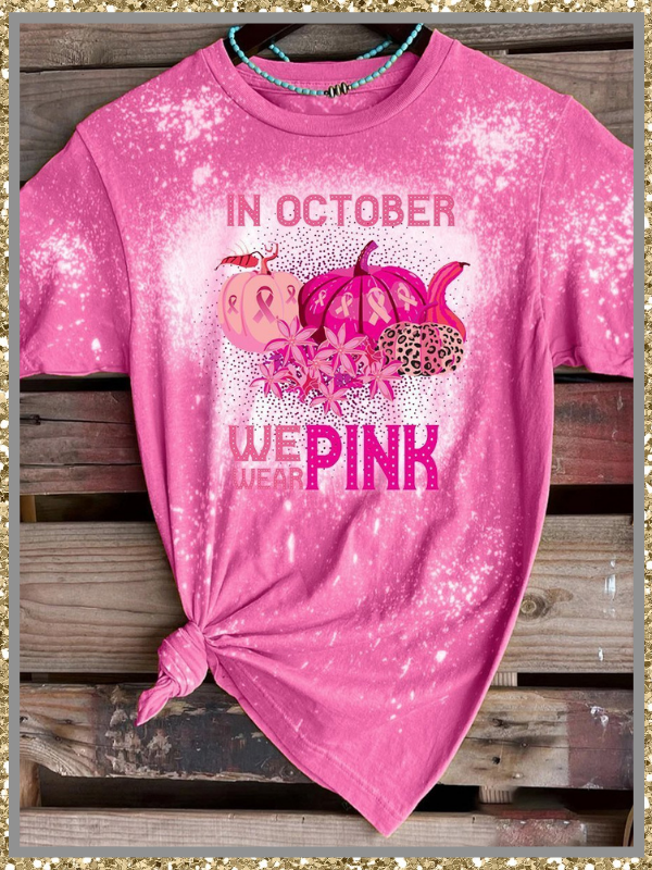 In October we were pink Breast Cancer bleach T shirt 2 In October we were pink Breast Cancer bleach T shirt 2.1