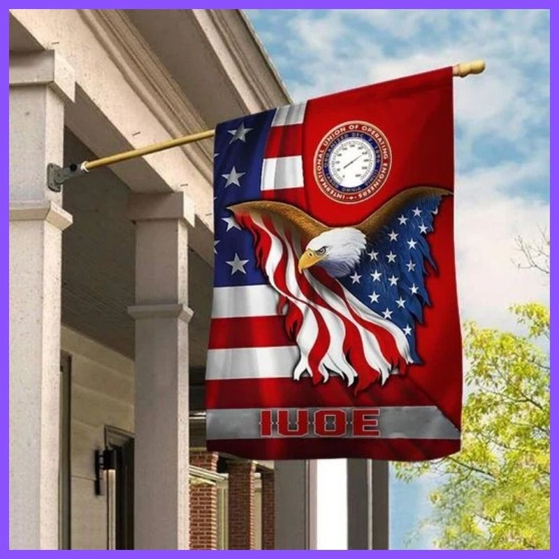 International Union of Operating Engineers American flag eagle flag 3 International Union of Operating Engineers American flag eagle flag 2