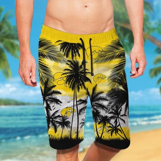 Iowa Hawkeyes Tropical Hawaiian Shirt Short2