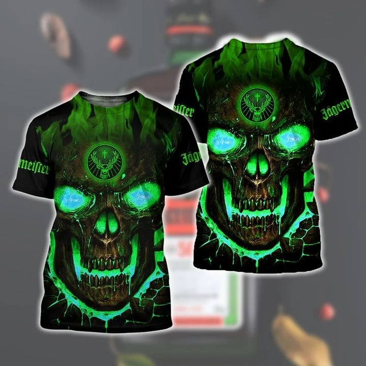 Jagermeister Punisher skull 3d shirt hoodie 2