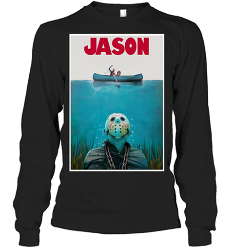 Jason Voorhees Jaws Shark Hoodie, Shirt 5 Jason Voorhees Jaws Shark Hoodie Shirt4