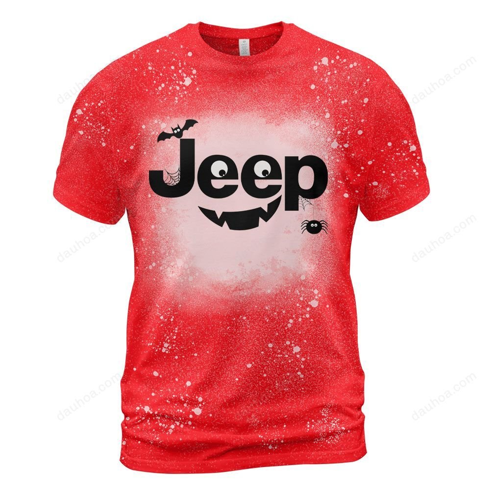 Jeep Boo Halloween bleach T shirt 4 Jeep Boo Halloween bleach T shirt 3