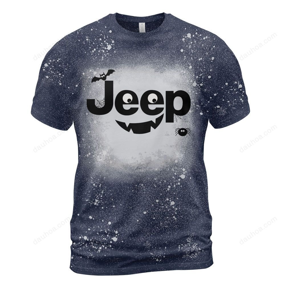 Jeep Boo Halloween bleach T shirt 5 Jeep Boo Halloween bleach T shirt 4