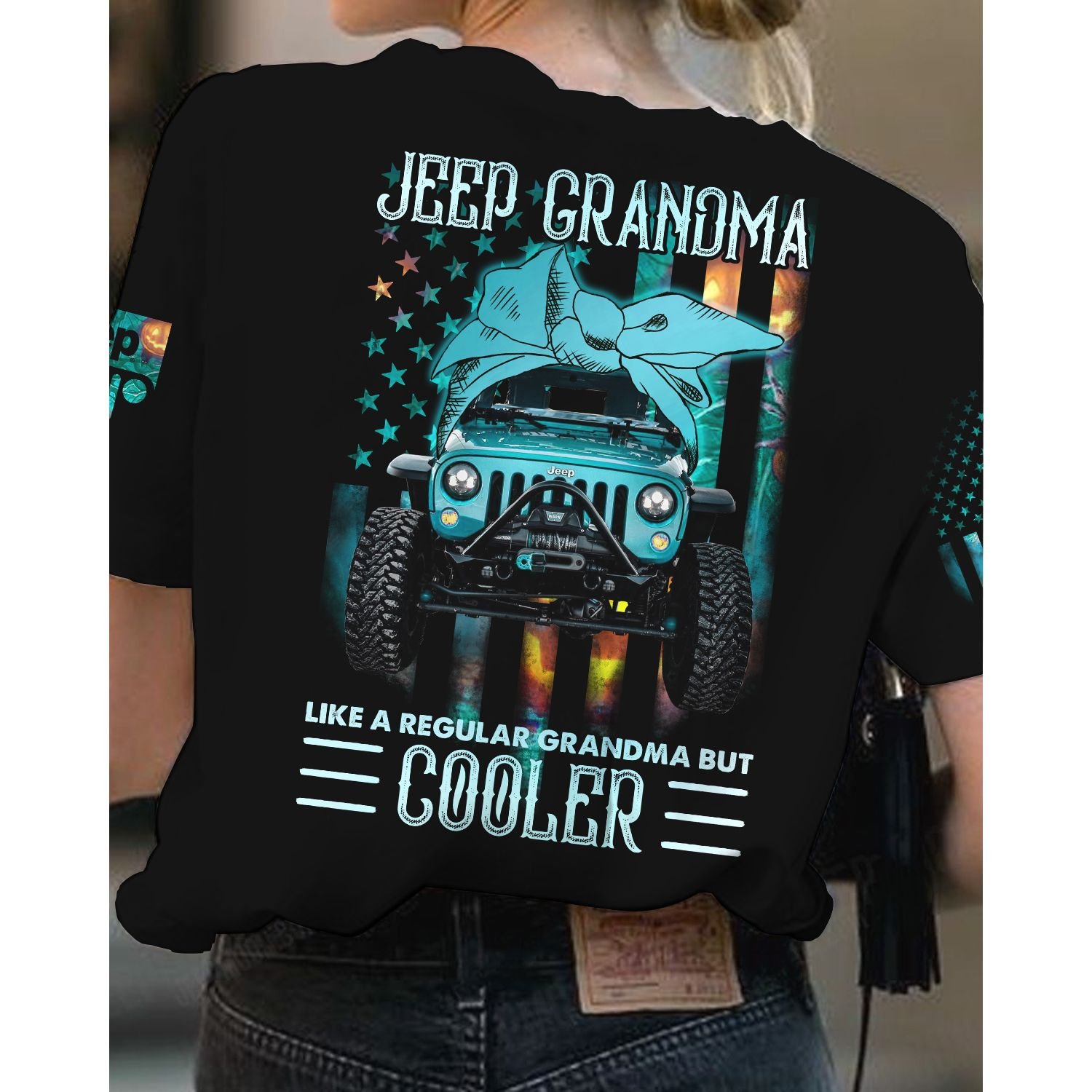 Jeep Grandma like a regular grandma but cooler 3d shirt 1