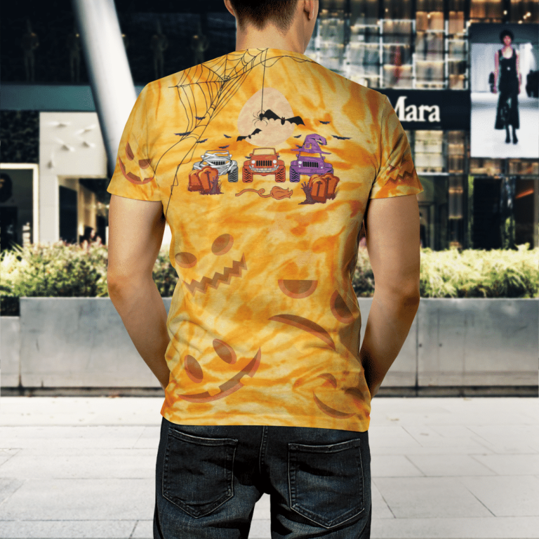 Jeep Halloween Tie Dye 3D TShirt3
