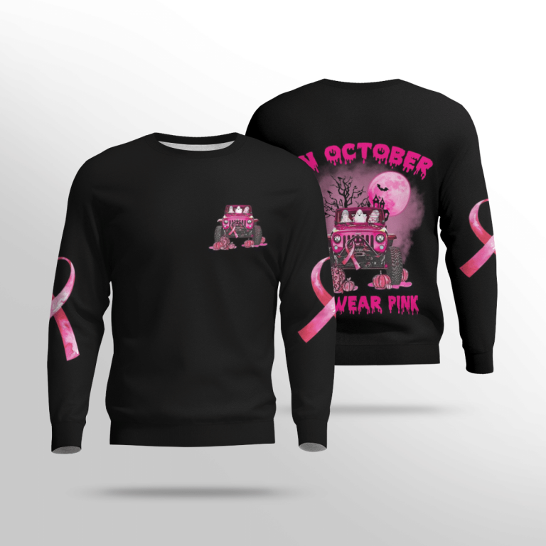 Jeep boos in October we wear pink 3d shirt 1