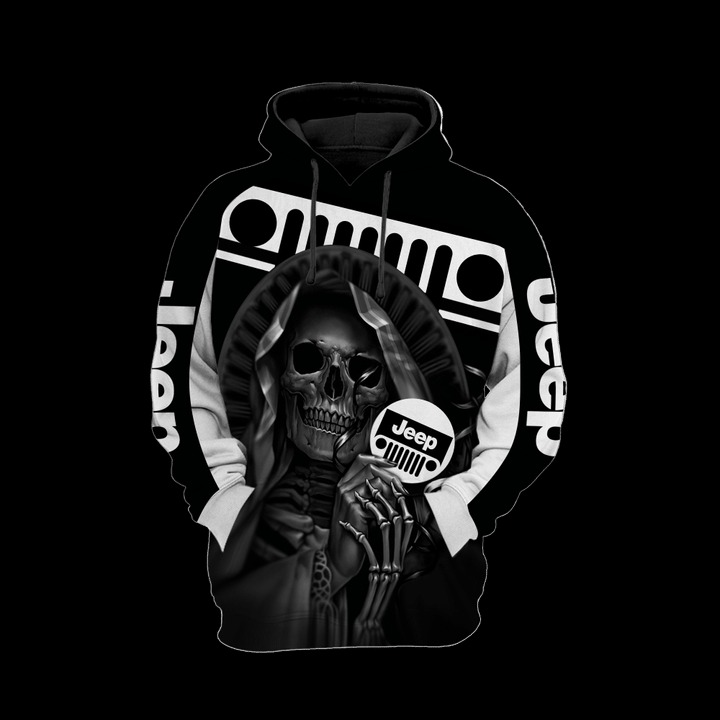Jeep skull 3d all over print hoodie 3 Jeep skull 3d all over print hoodie 2