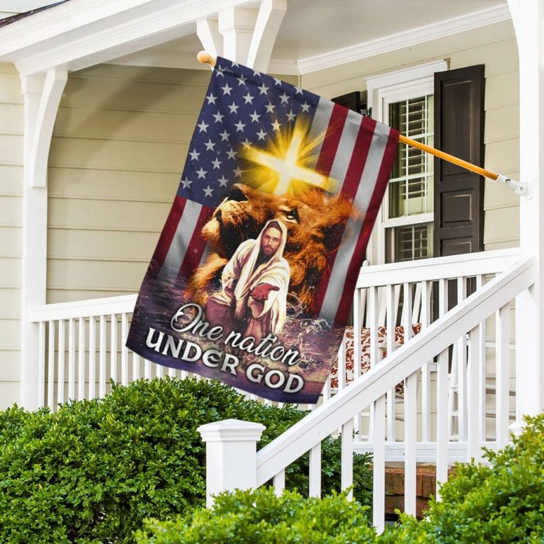 Jesus Christ One Nation Under God flag 2 Jesus Christ One Nation Under God flag 2