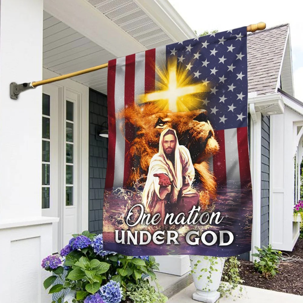Jesus Christ One Nation Under God flag 4 Jesus Christ One Nation Under God flag