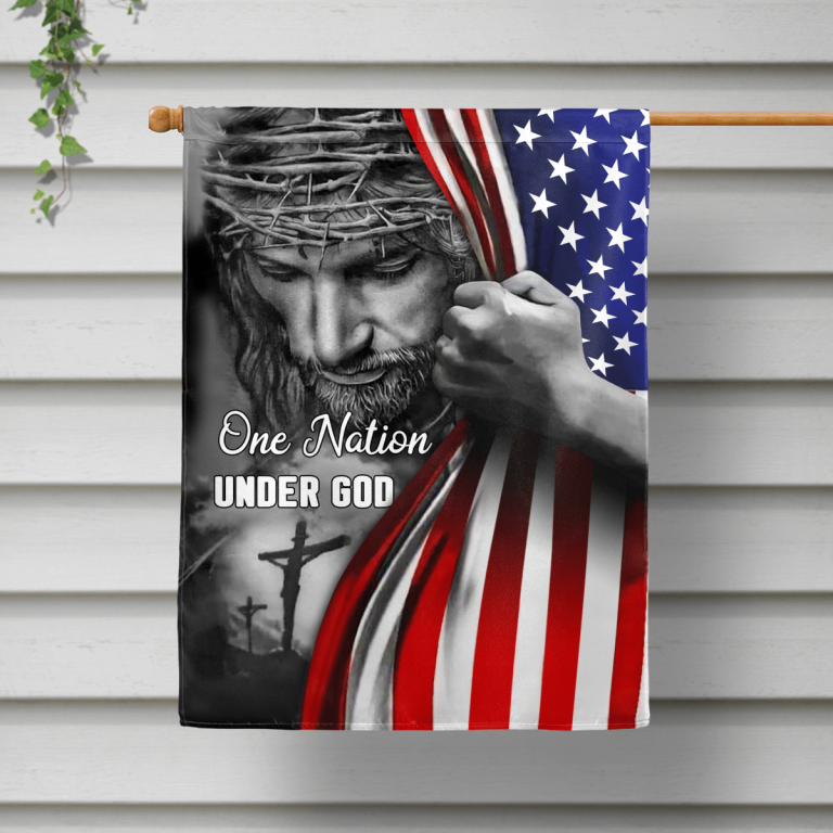Jesus One nation under God flag 3