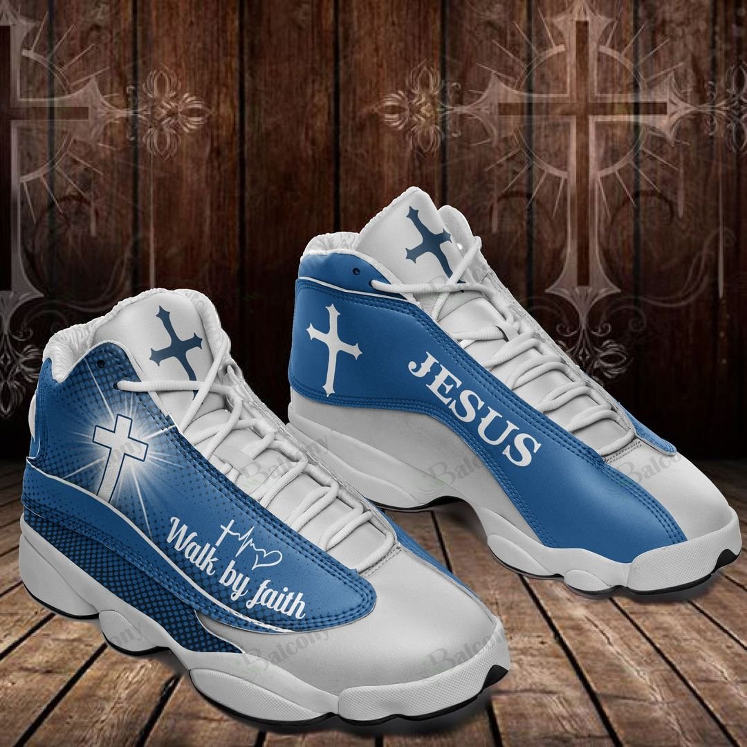 Jesus Wald By Faith Air Jodan 13 Sneakers