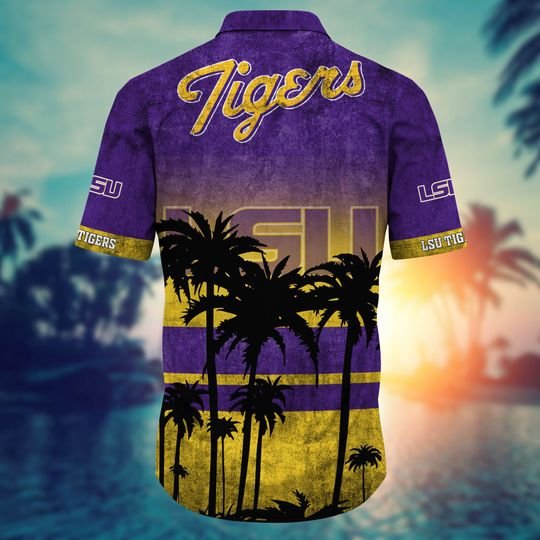 LSU Tigers Summer Hawaiian Shirt short1