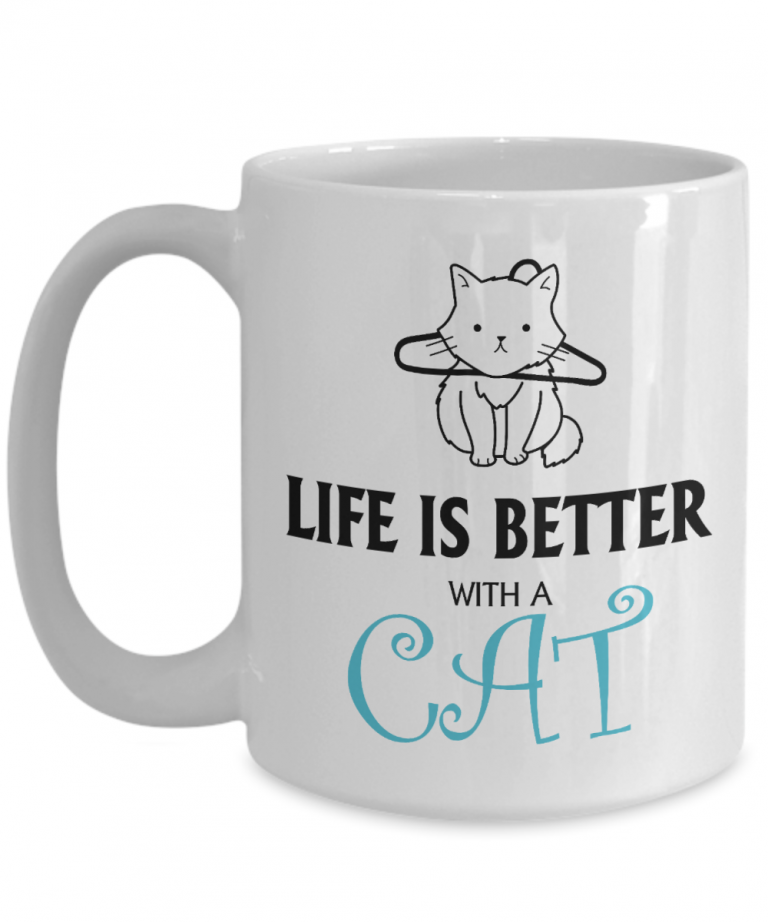 Life is better with a cat mug 1