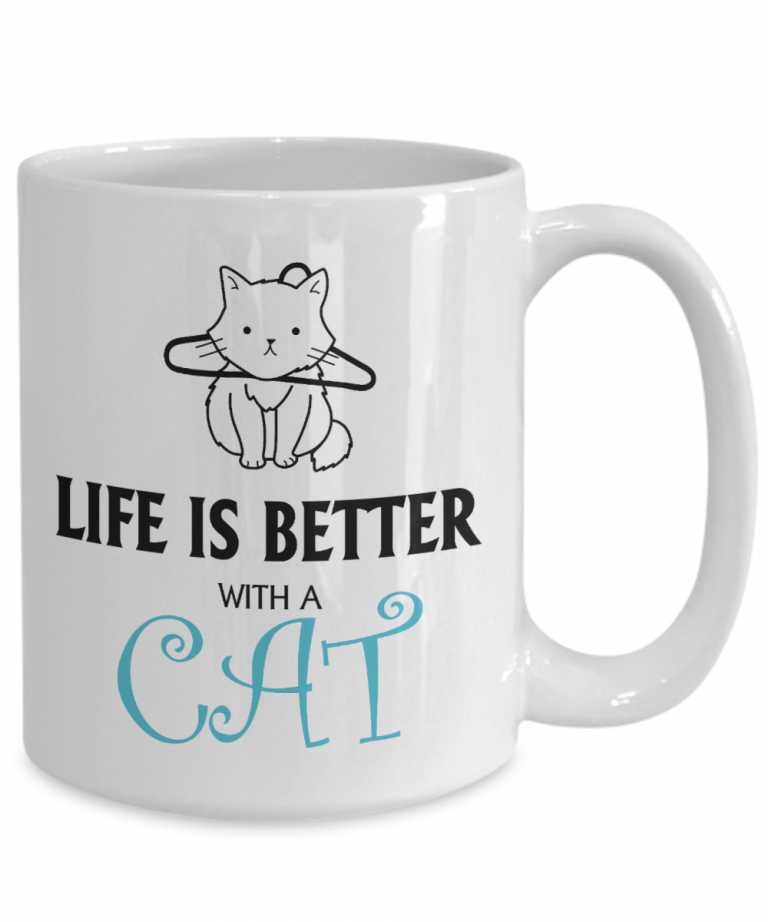 Life is better with a cat mug 2